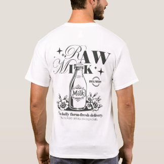 Camiseta Entrega Diária de Leite Cru da Fazenda Fresco Vers