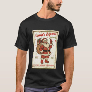 Camiseta Entrega Expressa de Natal Alegria Vibes 1924