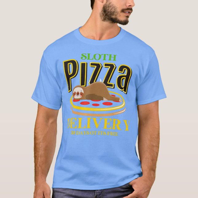 Camiseta Entrega Rápida de Pizza Comida Engraçada Pizza (Frente)