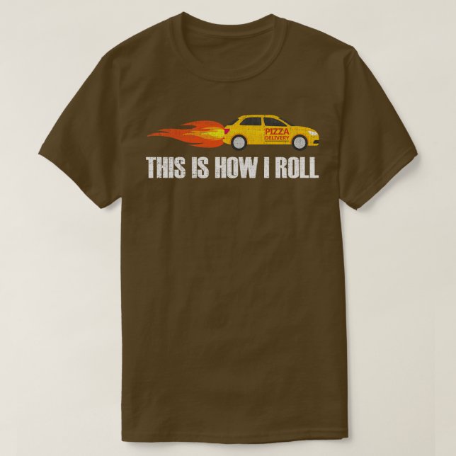 Camiseta Entrega Rápida de Pizza É assim que eu faço (Frente do Design)