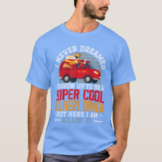 Camiseta Entregador de entrega de comida super legal