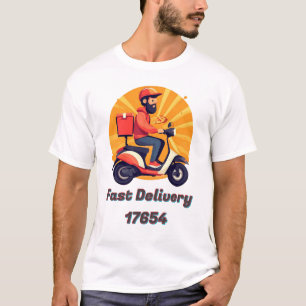 Camiseta Entregador em Scooter Moderna