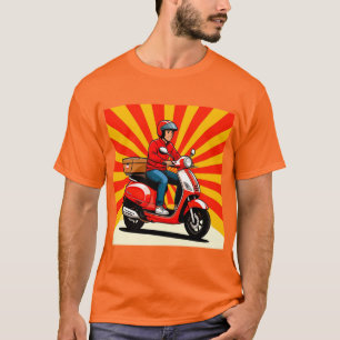 Camiseta Entregador em Scooter Moderna