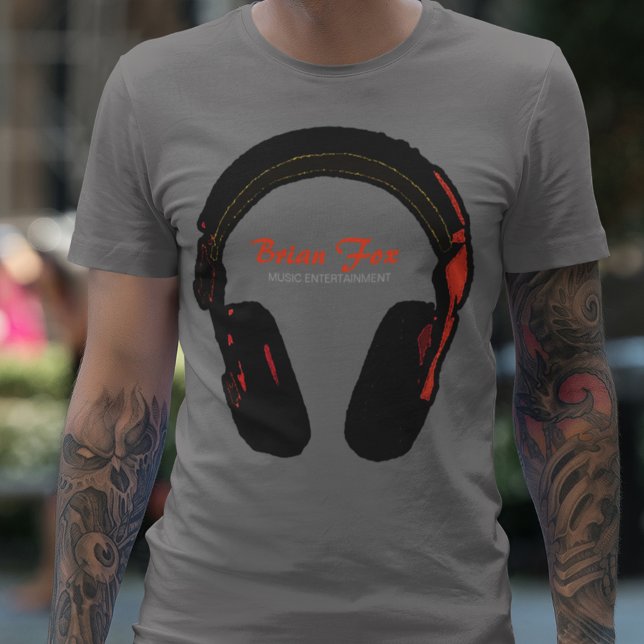 Camiseta Entretenimento com música DJ (cool & stylish)