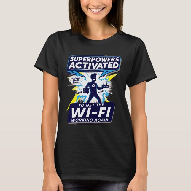 Camiseta Entretenimento com Wi-Fi Superpotências T-Shirt (Frente)
