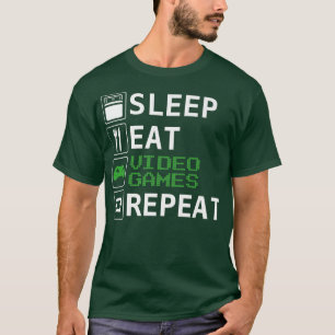 Camiseta Entretenimento, Coma, Videos games, Repita