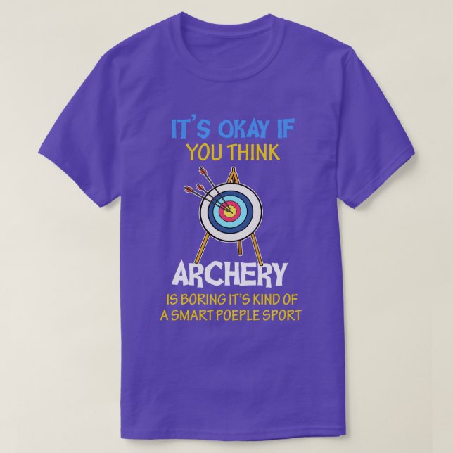Camiseta Entretenimento inteligente com Pessoas Archery Gif (Frente do Design)