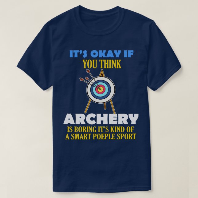 Camiseta Entretenimento inteligente com Pessoas Archery Gif (Frente do Design)