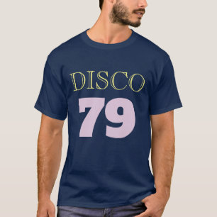 Camiseta Entretenimento Musical Disco 79 Blue Pop Art Retro