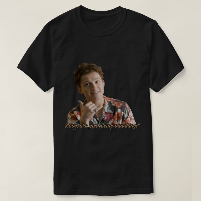 Camiseta Entrevista com Tom Holland GQ (Frente do Design)