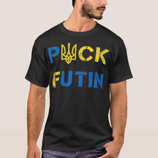 Camiseta Entrevista Engraçado Anti putin Com A Ucrânia
