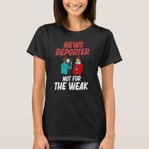 Camiseta Entrevistas com o News Reporter Microphone Camera