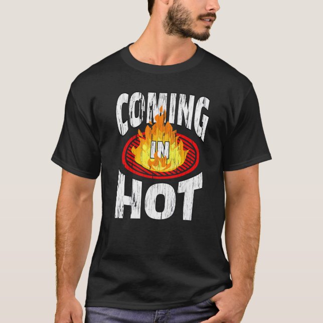 Camiseta Entrou Em Pintor Quente, Pintar, Sofrer Incêndio (Frente)