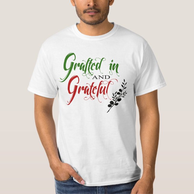Camiseta Entusiasmado e grato - T-shirt (Frente)
