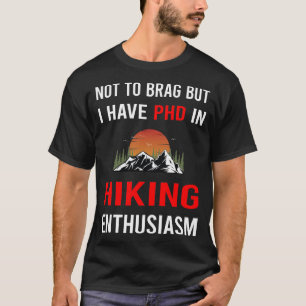Camiseta Entusiasmo Caminhada Caminhar Caminhante