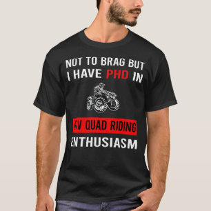 Camiseta Entusiasmo com o ATV Quad Riding
