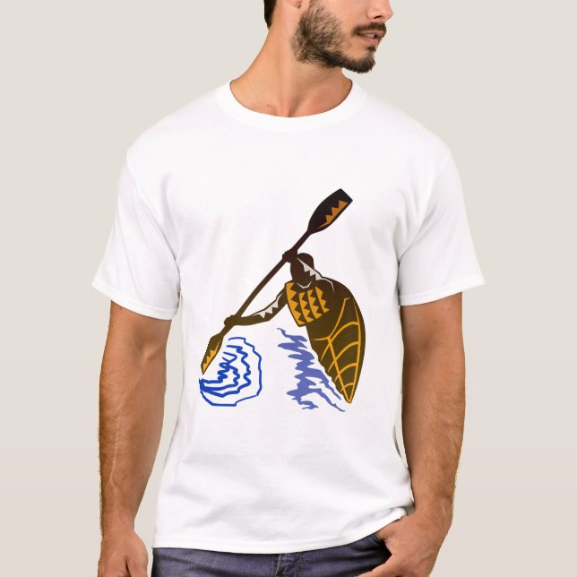 Camiseta Entusiasmo do caiaque (Frente)