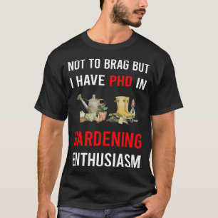 Camiseta Entusiasmo Jardinagem Jardineiro