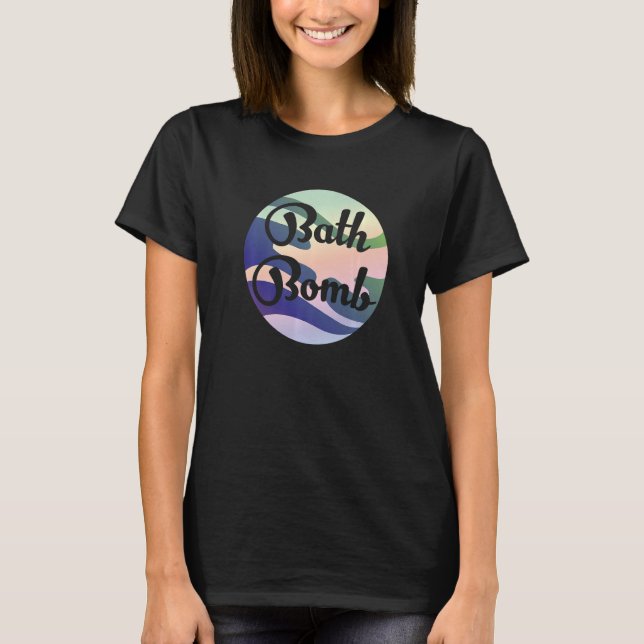 Camiseta Entusiasta Com Bombas De Banheiras De Relaxamento  (Frente)