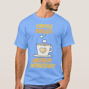Camiseta Entusiasta da arquivista alimentada a café