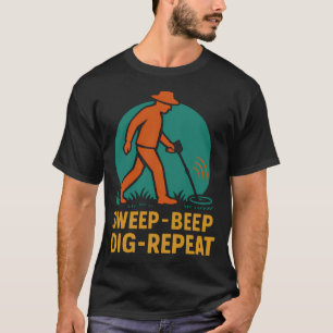 Camiseta Entusiasta da Detecção de Metais Varre Bipe Cava R