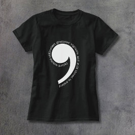 Camiseta Entusiasta da Vírgula de Oxford