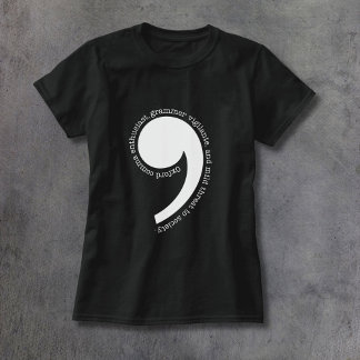 Camiseta Entusiasta da Vírgula de Oxford