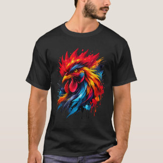 Camiseta Entusiasta de Briga de Galo Pintado Vintage _