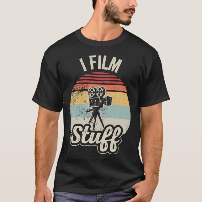 Camiseta Entusiasta de Câmera Retro I Film Stuff (Frente)