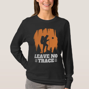 Camiseta Entusiasta de caminhadas sem deixar rastros ao ar