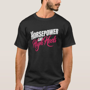 Camiseta Entusiasta de Carros Cavalo-Força e Saltos de Salt
