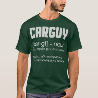 Camiseta Entusiasta de carros com definição de Cara