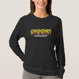 Camiseta Entusiasta de Crochet Retro