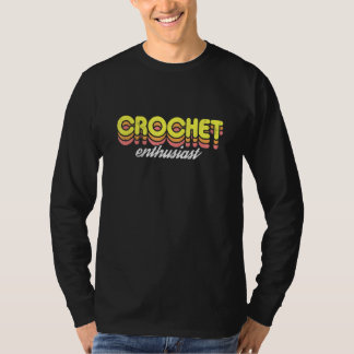 Camiseta Entusiasta de Crochet Retro