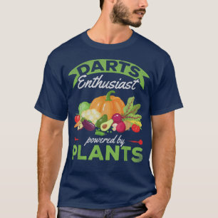 Camiseta Entusiasta De Dardos Alimentado Por Plantas Engraç