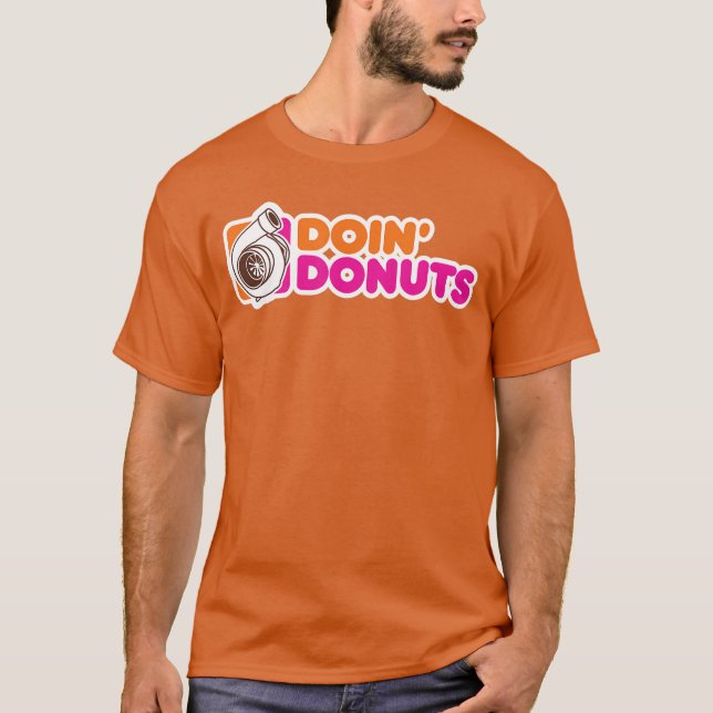 Camiseta Entusiasta de Drift Engraçado pelo Rosquinha (Frente)