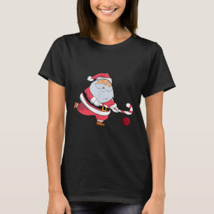 Camiseta Entusiasta de Hóquei de Campo do Papai Noel Natal 