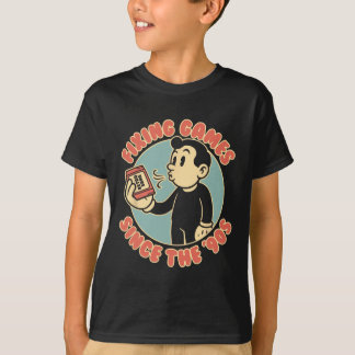 Camiseta Entusiasta de Jogos Retrô Estilo Vintage 90