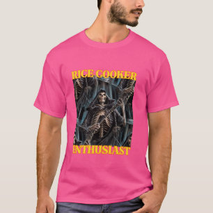 Camiseta Entusiasta de Panela de Arroz Engraçado Cringe Esq