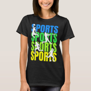 Camiseta Entusiasta de vários esportes - Basquete Beisebol