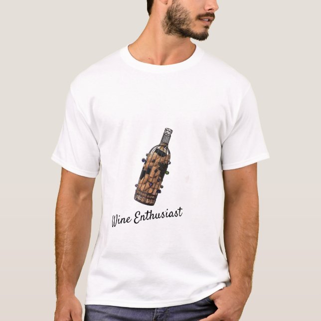 Camiseta Entusiasta de Vinho (Frente)
