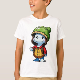 Camiseta Entusiasta do chapéu tartaruga   Arte AI