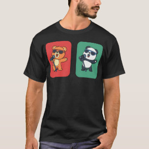 Camiseta Entusiasta do Karaokê Cantando Animais engraçado