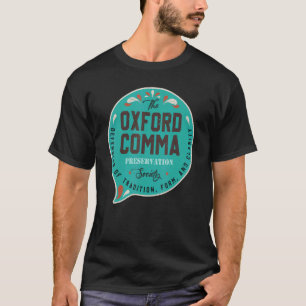 Camiseta Entusiasta do Livro de Gramática do Clube de Comma