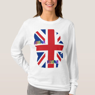 Camiseta Entusiasta do Reino Unido: Amo o Reino Unido