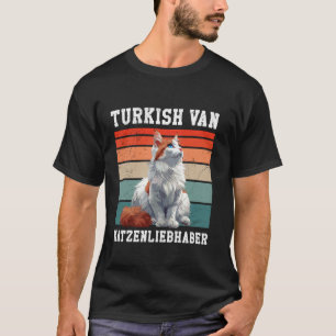 Camiseta ENTUSIASTA DO VAN TURCO AMANTE DE GATOS Gato VAN T