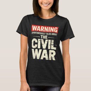 Camiseta Entusiasta engraçado da Guerra Civil