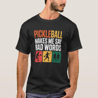 Camiseta Entusiasta Engraçado do Pickleball Humor para Fãs
