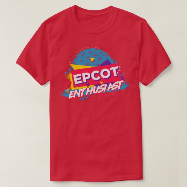 Camiseta Entusiasta EPCOT 90 (Frente do Design)