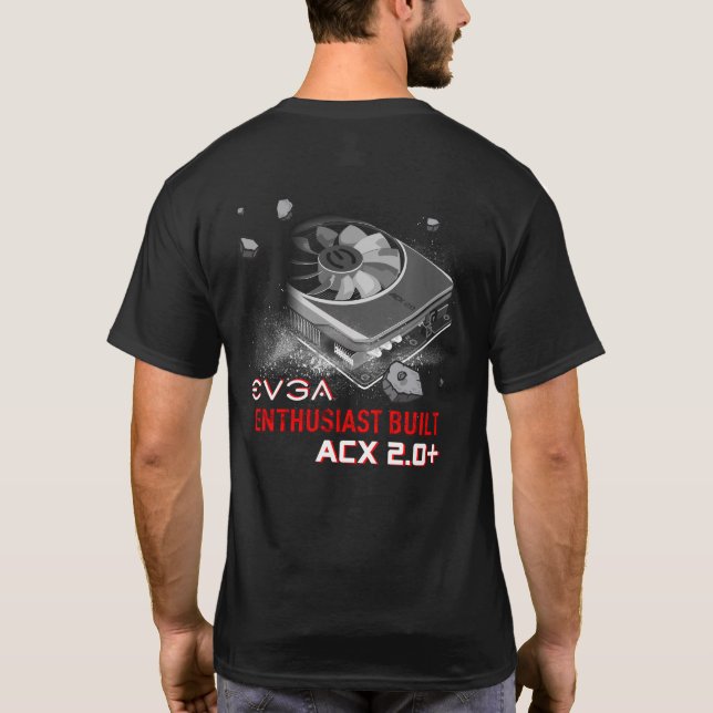 Camiseta Entusiasta EVGA construído ACX 2.0+ T-Shirt (Verso)